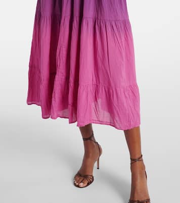 Vestido midi Marilyn de gasa de algodón | Velvet