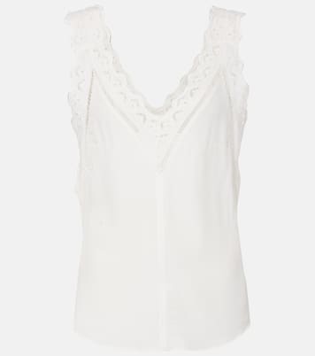 Top Fradela aus Crêpe mit Spitze | Isabel Marant