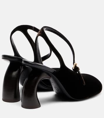 Slingback-Pumps 95 aus Samt | Dries Van Noten