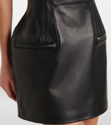 Leather bustier minidress | Magda Butrym