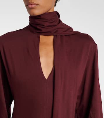 Vestido largo de algodón con pañuelo | Plan C