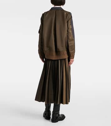 Paneled double-breasted jacket | Sacai