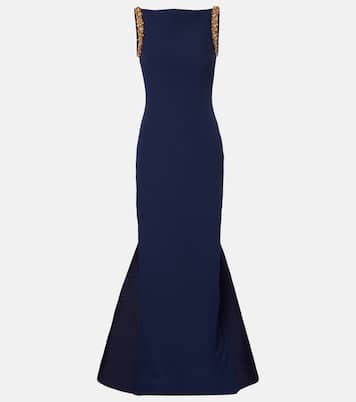 Verzierte Robe Sloane aus Crêpe | Safiyaa