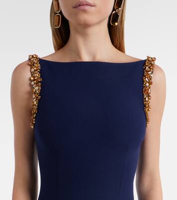 Verzierte Robe Sloane aus Crêpe | Safiyaa