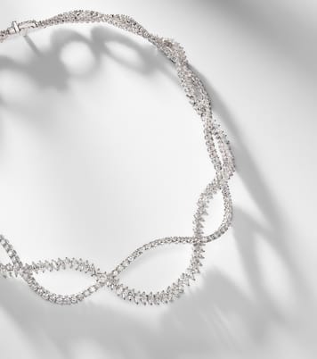 Y-Couture 18kt white gold necklace with diamonds | Yeprem