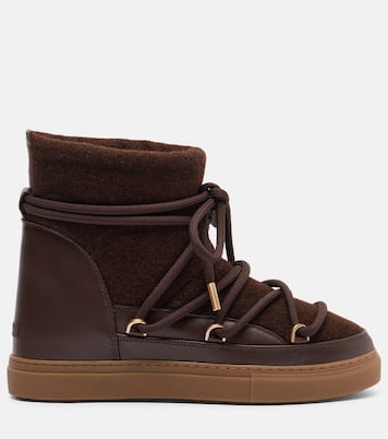 Schneestiefel Felt Wedge mit Leder | Inuikii