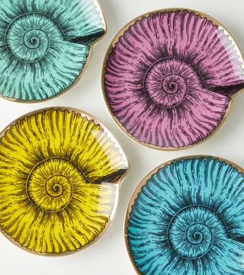 Set de 4 dessous de verre Sirena en porcelaine | Jonathan Adler
