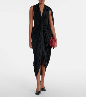 Draped midi dress | Loewe