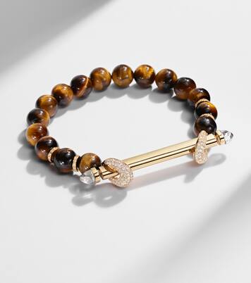 Chakra 18kt gold bracelet with gemstones | Ananya