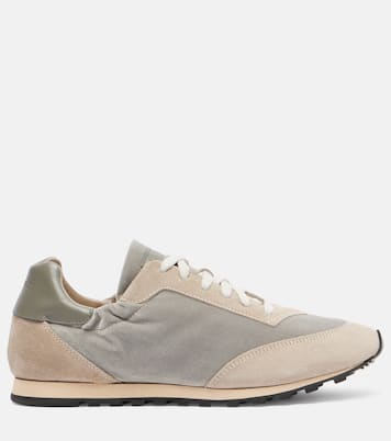 Slim Runner velvet and suede sneakers | Le Monde Béryl