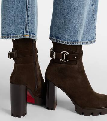 Dianouchette 100 suede ankle boots | Christian Louboutin