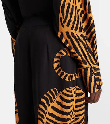 Black Tiger wide-leg pants | Farm Rio