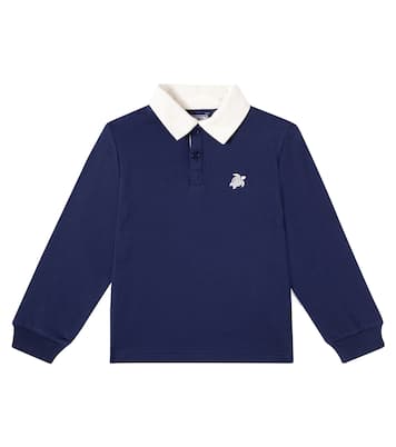 Embroidered cotton polo shirt  | Vilebrequin Kids