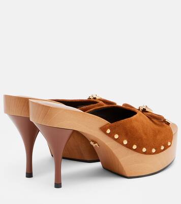 Opera Medusa suede mules | Versace