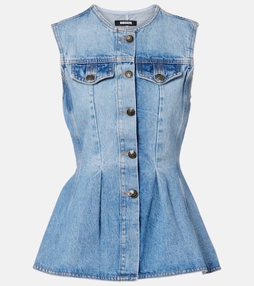 Zoey peplum denim top | Rotate