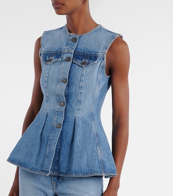 Zoey peplum denim top | Rotate
