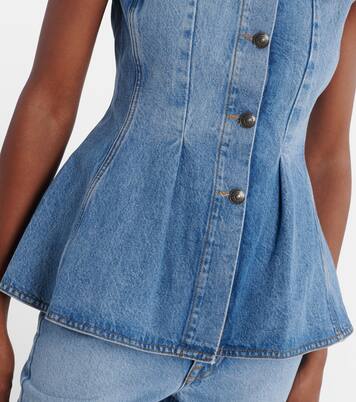 Zoey peplum denim top | Rotate