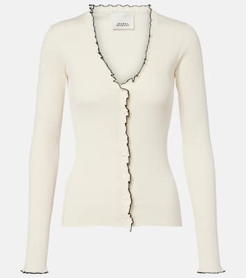 Izae ribbed-knit silk and cotton cardigan | Isabel Marant