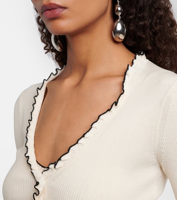 Izae ribbed-knit silk and cotton cardigan | Isabel Marant