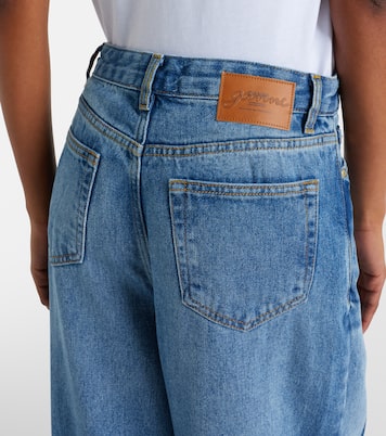 High-rise wide-leg jeans | Ganni