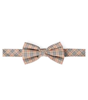 Burberry Check cotton bow tie | Burberry Kids
