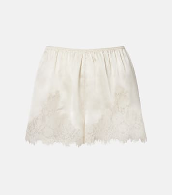 Iona lace-trimmed silk shorts | Dôen