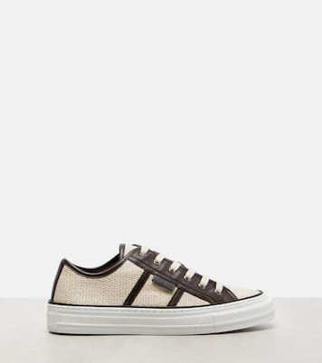 Sneakers mit Leder | Brunello Cucinelli