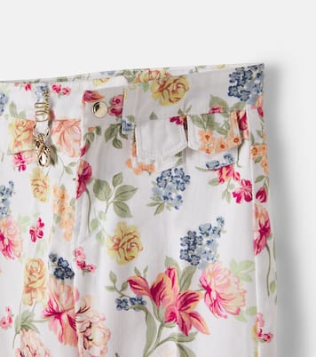 Floral cotton pants | Chloé Kids
