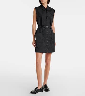 Re-Nylon belted zip-up minidress | Prada