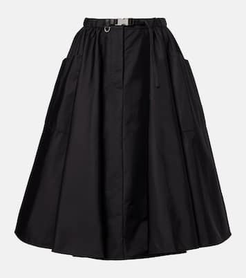 Re-Nylon belted midi skirt | Prada