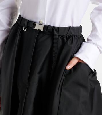 Re-Nylon belted midi skirt | Prada
