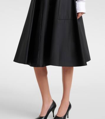 Re-Nylon belted midi skirt | Prada