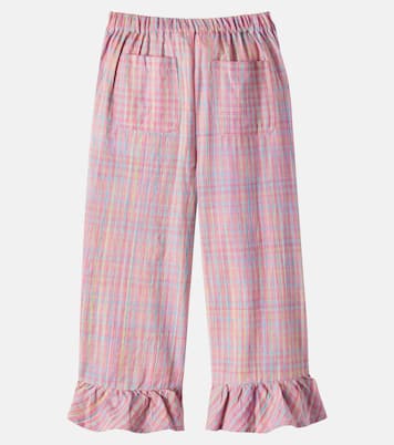 Pantalon ample Loukie en coton à carreaux | Louise Misha