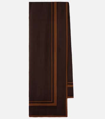 Cassandre printed wool twill scarf | Saint Laurent