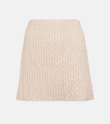 Mini-jupe matelassée | Miu Miu
