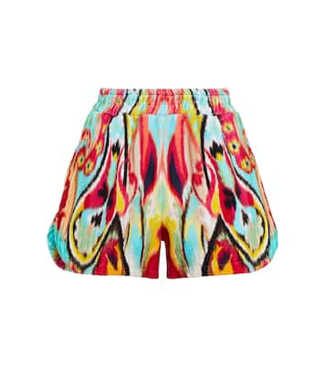 Shorts in cotone a vita alta con stampa | Etro