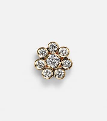 Boucle d’oreille unique Bellis en or jaune 18 ct et diamants | Sophie Bille Brahe