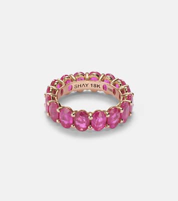 خاتم من الذهب 18 قيراط وحجر الياقوت | Shay Jewelry