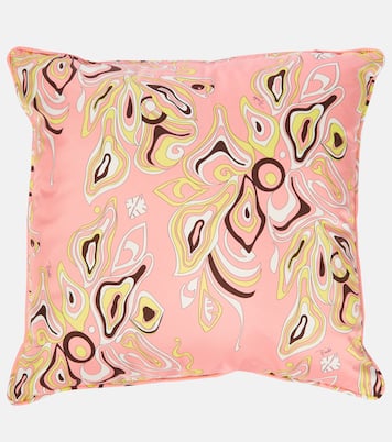 Printed silk twill pillow | Pucci