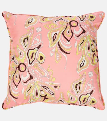 Printed silk twill pillow | Pucci