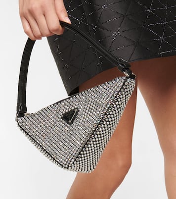 Borsa Triangle con cristalli | Prada