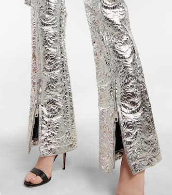 Pantalones cargo con brocado laminado | Dolce&Gabbana