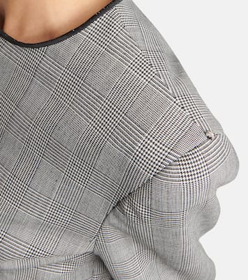 Medeola checked wool-blend minidress | Sportmax