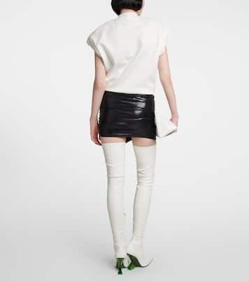 Hatty ruched jersey miniskirt | The Attico