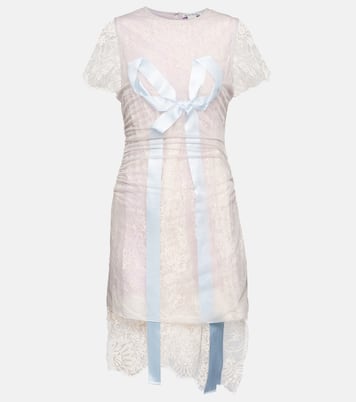 Bow-detail lace minidress | Acne Studios