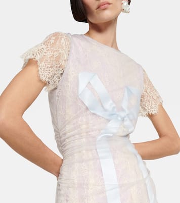Bow-detail lace minidress | Acne Studios