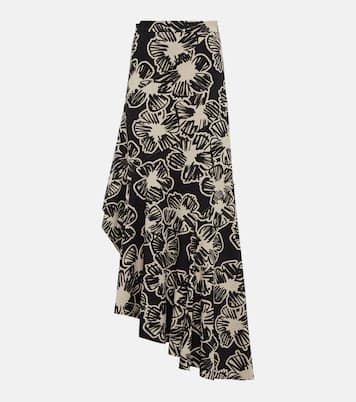 Asymmetric printed maxi skirt | Max Mara