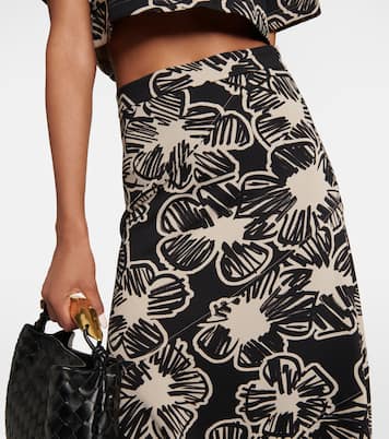 Asymmetric printed maxi skirt | Max Mara