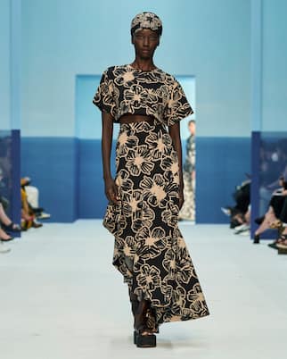 Asymmetric printed maxi skirt | Max Mara