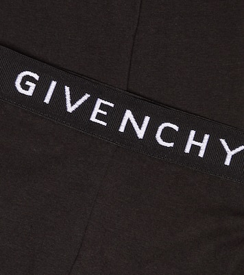 Leggings in misto cotone con logo | Givenchy Kids